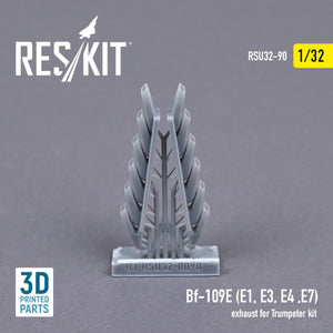 RESKIT RSU32-0090 BF-109E (E1,E3,E4,E7) EXHAUST FOR TRUMPETER KIT (3D PRINTED) 1/32 – imagen 2