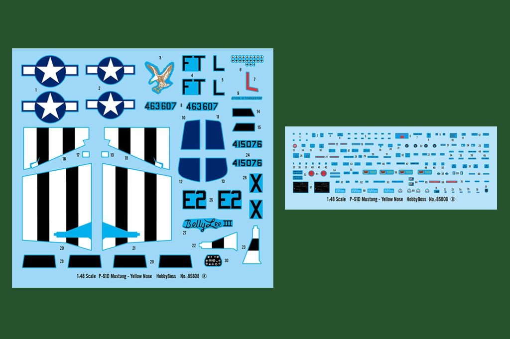 Hobby Boss 85808 North-American P-51D Mustang Yellow Nose 1/48 – zdjęcie 3