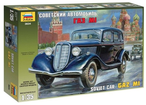 Voiture soviétique Zvezda 3634 Gaz M1