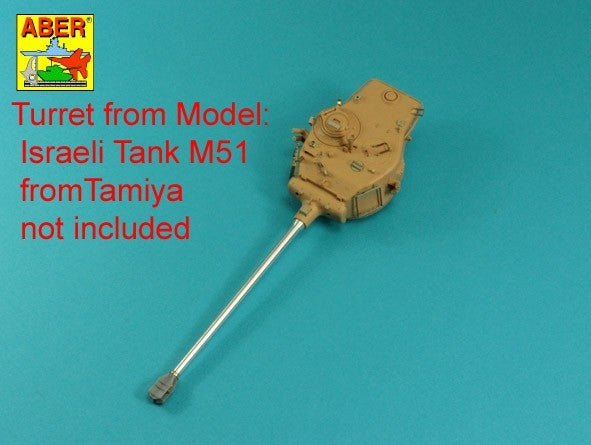 Aber 35L-120 105mm D1504 L/44 barrel with muzzle brake for Israeli Sherman M51 1/35 – image 13