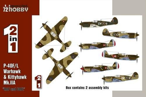 Special Hobby 72211 P-40F/ L &amp;amp; Kittyhawk Mk. IIA &amp;quot;RAF and FAFL&amp;quot; 2 i 1/72