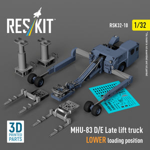 RESKIT RSK32-0010 MHU-83 D/E Late lift truck LOWER loading position (3D Printed model kit) 1/32 – Bild 4
