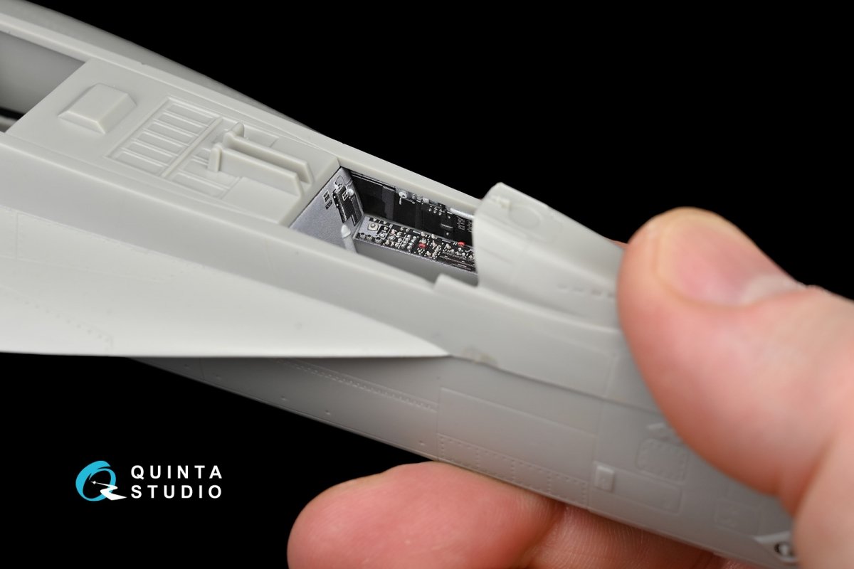 Intérieur imprimé en 3D et coloré sur papier décalcomanie Quinta Studio QD48049 F/A-18E (pour maquette Hasegawa) 1/48 – image 10