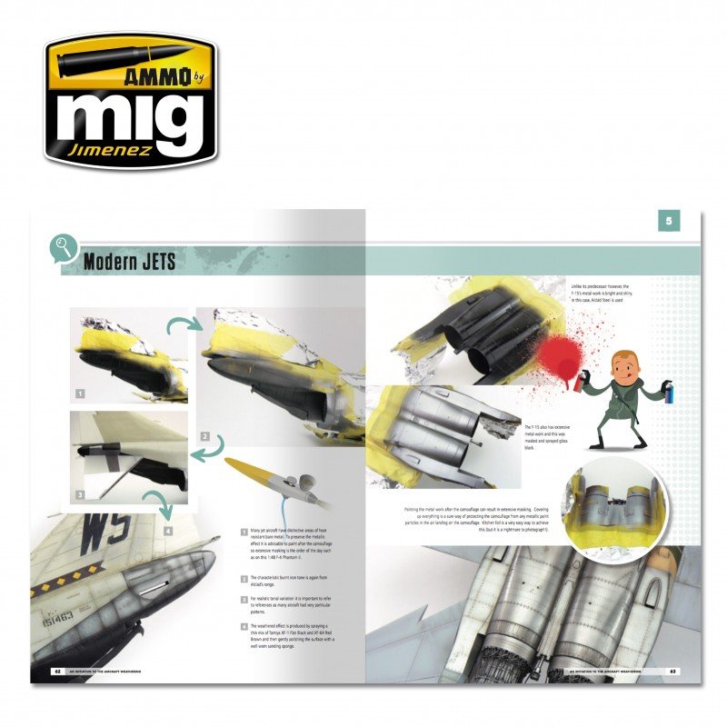 AMMO of Mig Jimenez 6030 MODELLING SCHOOL: AN INITIATION TO AIRCRAFT WEATHERING (English) – imagen 5