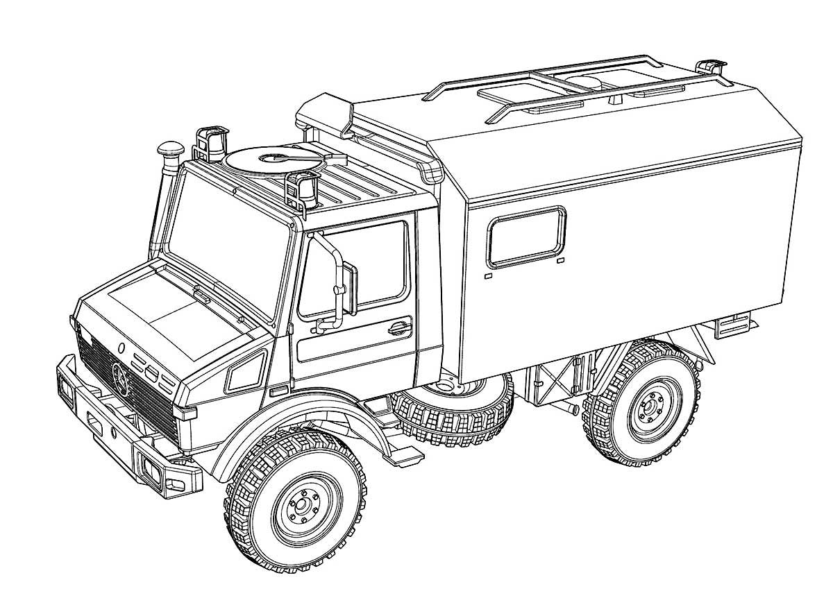 Ace 72451 Unimog U1300L 4x4 Krankenwagen Ambulance1/72 – imagen 2