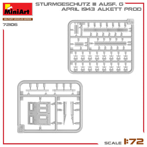 MiniArt 72106 STURMGESCHUTZ III AUSF. G, APRIL 1943 ALKETT PROD. 1/72 – imagen 14