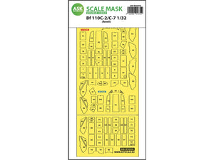 Art Scale Kit M32056 Messerschmitt Bf 110C-2/C-7 Double-Sided Express Masks for Revell 1/32