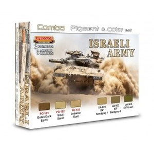 Lifecolor SPG01 Pigments and colours Israeli Army 6x22ml