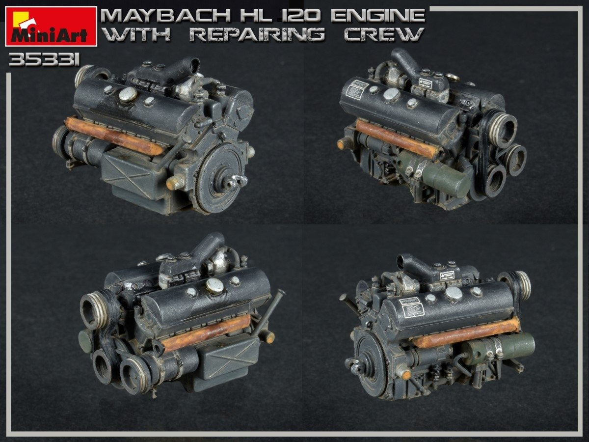 Miniart 35331 Moteur Maybach HL 120 pour chars Panzer III/IV avec équipe de réparation 1/35 – image 11