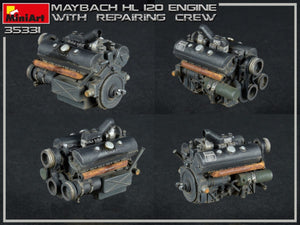 Miniart 35331 Moteur Maybach HL 120 pour chars Panzer III/IV avec équipe de réparation 1/35 – image 11