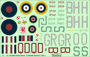 ModelMaker Decals D48131 Vickers Wellington in Polish service part I 1/48 – imagen 2