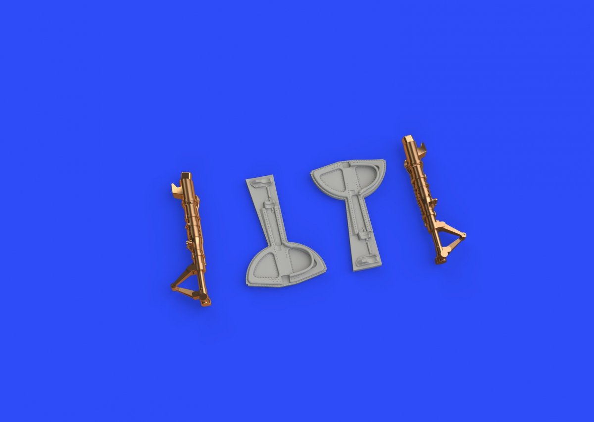 Eduard 648309 Bf 109G undercarriage legs BRONZE EDUARD 1/48 – zdjęcie 3