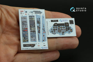 Quinta Studio QDS-32088 Su-27 3D-Printed &amp;amp; coloured Interior on decal paper (Trumpeter) (small version) 1/32 – imagen 8