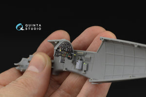 Quinta Studio QD48532 Bf 109E-3/4 3D-Printed &amp;amp; coloured Interior on decal paper (HobbyBoss) 1/48 – immagine 2