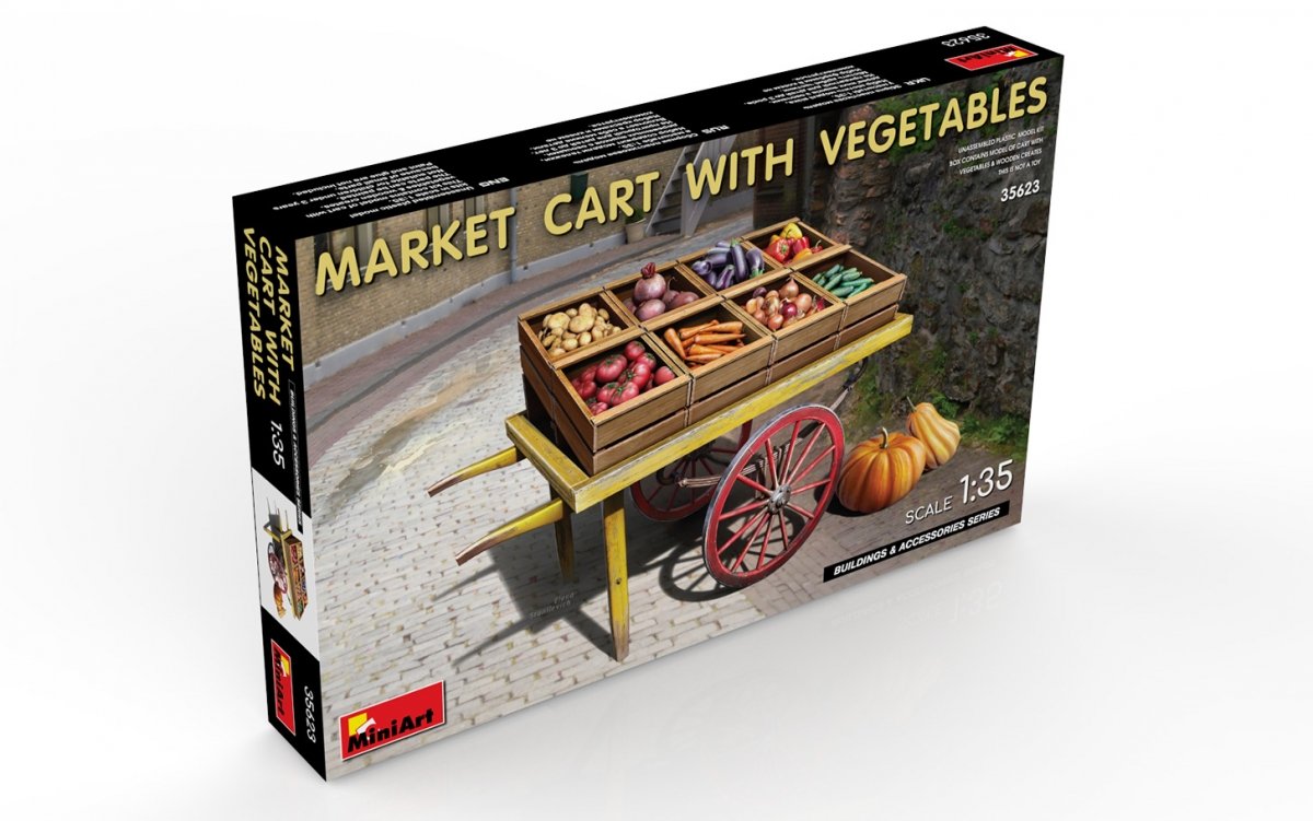 MiniArt 35623 MARKET CART WITH VEGETABLES 35623 1/35 – imagen 2