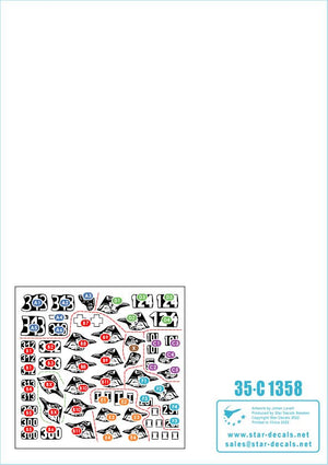 Star Decals 35-C1358 s.Pz.Abt. 505 1943-44 Tiger I on Eastern front 1944-45. Early and mid production Tiger I and Befehls-Tiger 1/35 – immagine 2