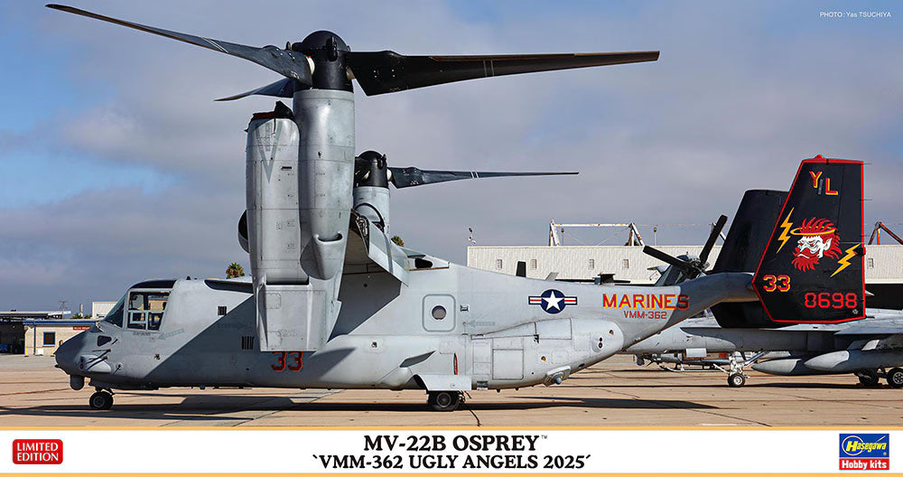 Hasegawa 02530 MV-22B Osprey &amp;quot;VMM-362 Ugly Angels 2025&amp;quot; 1/72