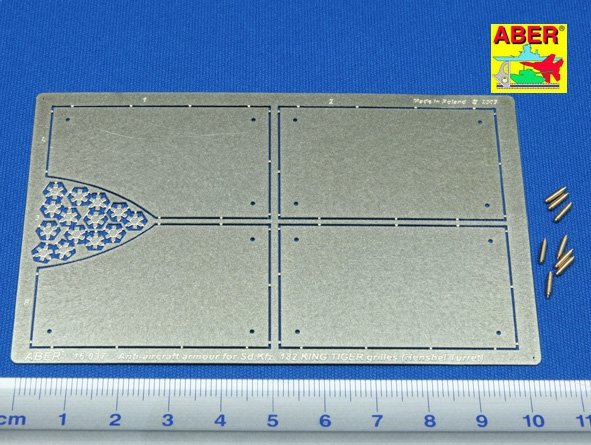 Aber 16037 Tiger II Henshel Vol.4 - Armour for grilles 1/16 – zdjęcie 2