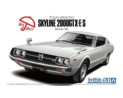 Aoshima 06211 Nissan GC111 Skyline HT2000GTX-ES &amp;#39;761/24