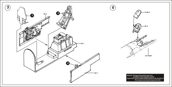 Aires 4223 P-51B/C Mustang cockpit set 1/48 TAMIYA – Bild 3