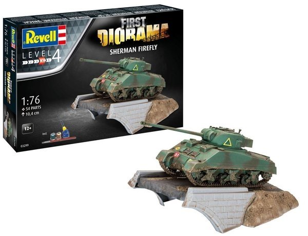 Revell 03299 Sherman Firefly - Premier kit de diorama 1/76