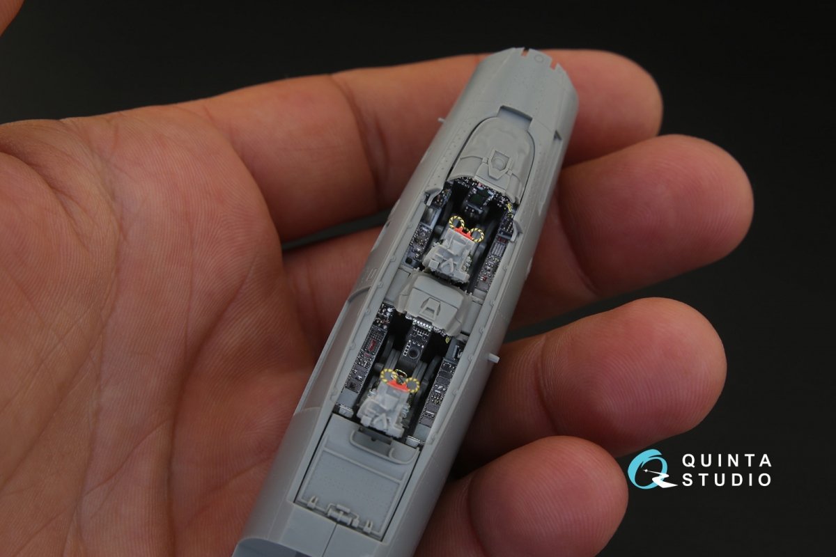 Quinta Studio QD72025 F-14A 3D-Printed &amp;amp; coloured Interior on decal paper (for GWH kit) 1/72 – imagen 7