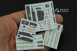 Quinta Studio QD32074 Me 262B1a/U-1 3D-Printed &amp;amp; coloured Interior on decal paper (Revell) 1/32 – Bild 11