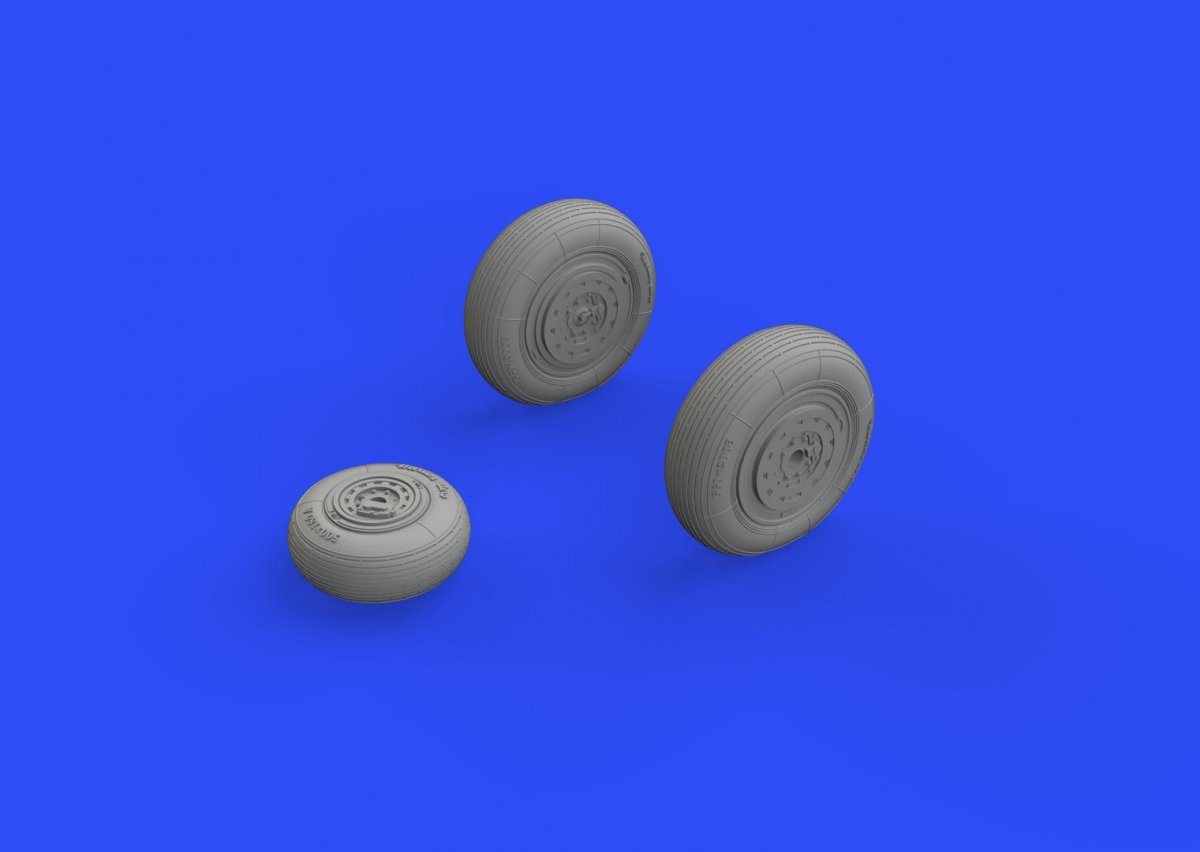 Eduard 648592 MiG-19 wheels 1/48 EDUARD, TRUMPETER – zdjęcie 3