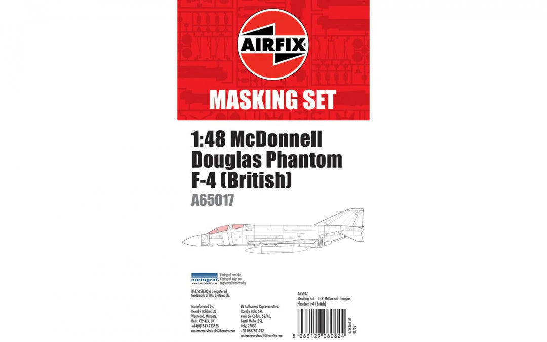 Airfix 65017 Masking Set - McDonnell Douglas Phantom F-4 (British) 1/48