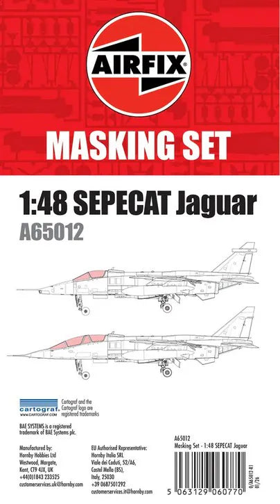 Airfix 65012 Masking Set - SPECAT Jaguar 1/48