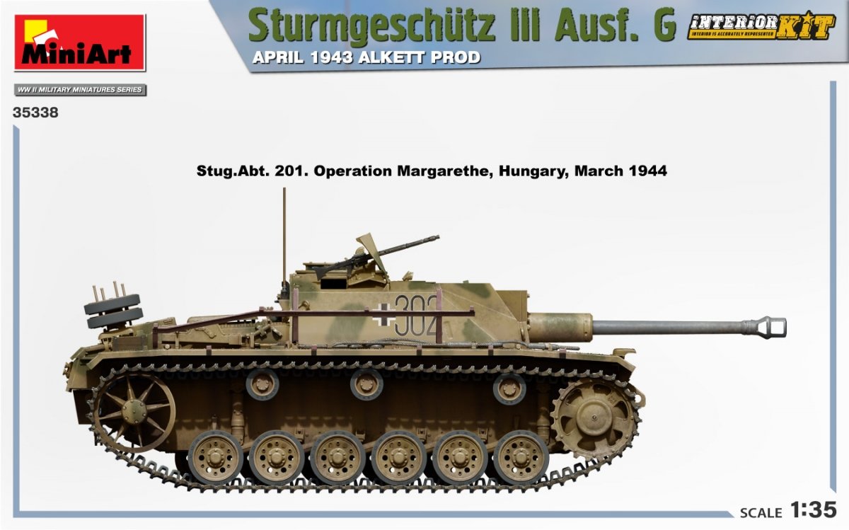 Mini Art 35338 Sturmgeschutz III Ausf. G APRIL 1943 ALKETT PROD. INTERIOR KIT 1/35 – Bild 10