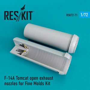 RESKIT RSU72-0071 Buses d&amp;#39;échappement ouvertes pour F-14A Tomcat (Fine Molds 1/72)