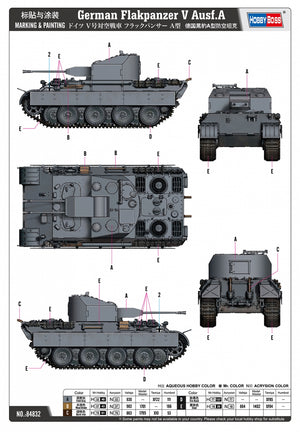 Hobby Boss 84832 German Flakpanzer V Ausf.A 1/48 – imagen 4