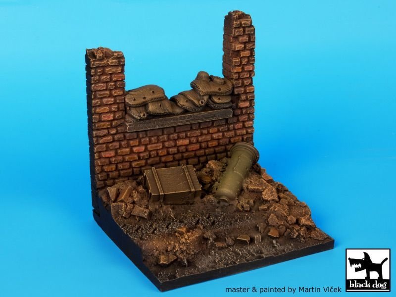 Black Dog D35014 Wall with sand bags base 1/35 – zdjęcie 4