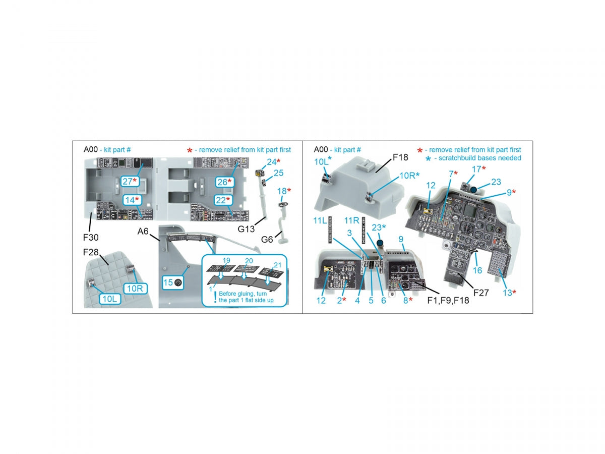 Quinta Studio QDS-35132 AH-64A 3D-Printed coloured Interior on decal paper (Trumpeter) (Small version) 1/35 – imagen 2
