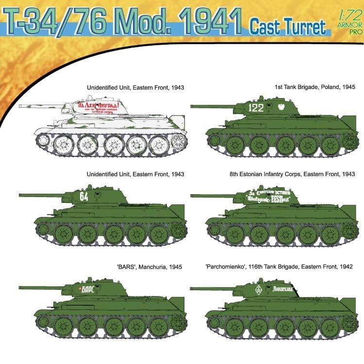 Dragon 7262 T-34/76 Mod.1941 Tourelle moulée (1/72) – image 4