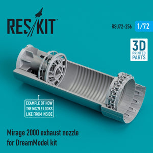 RESKIT RSU72-0256 MIRAGE 2000 EXHAUST NOZZLE FOR DREAMMODEL KIT (3D PRINTED) 1/72 – imagen 2