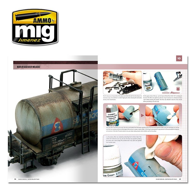 AMMO of Mig Jimenez 6250 MODELLING SCHOOL - RAILWAY MODELING: PAINTING REALISTIC TRAINS – immagine 7