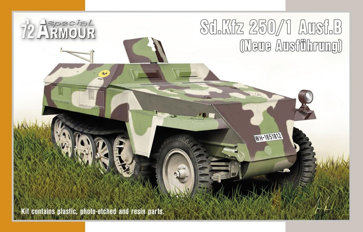 Armure spéciale 72005 Sd.Kfz 250/1 Ausf.B (Neue Ausfuhrung) 1/72