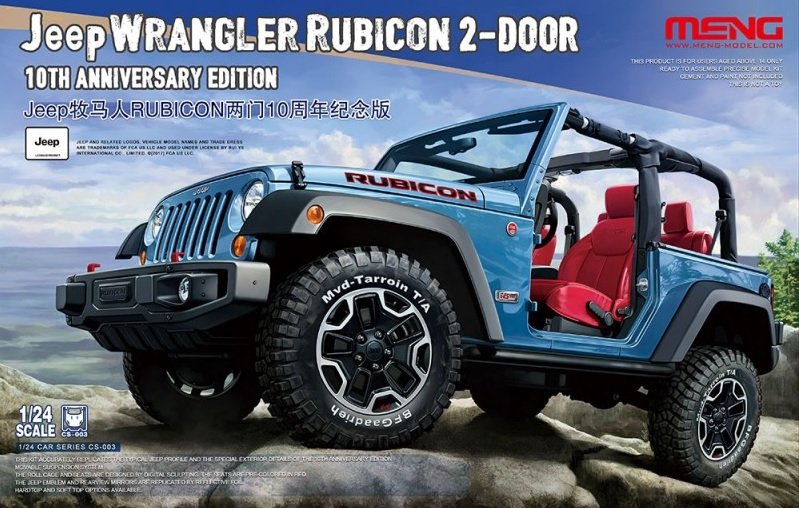 Maquette Meng CS-003 Jeep Wrangler Rubicon 1/24