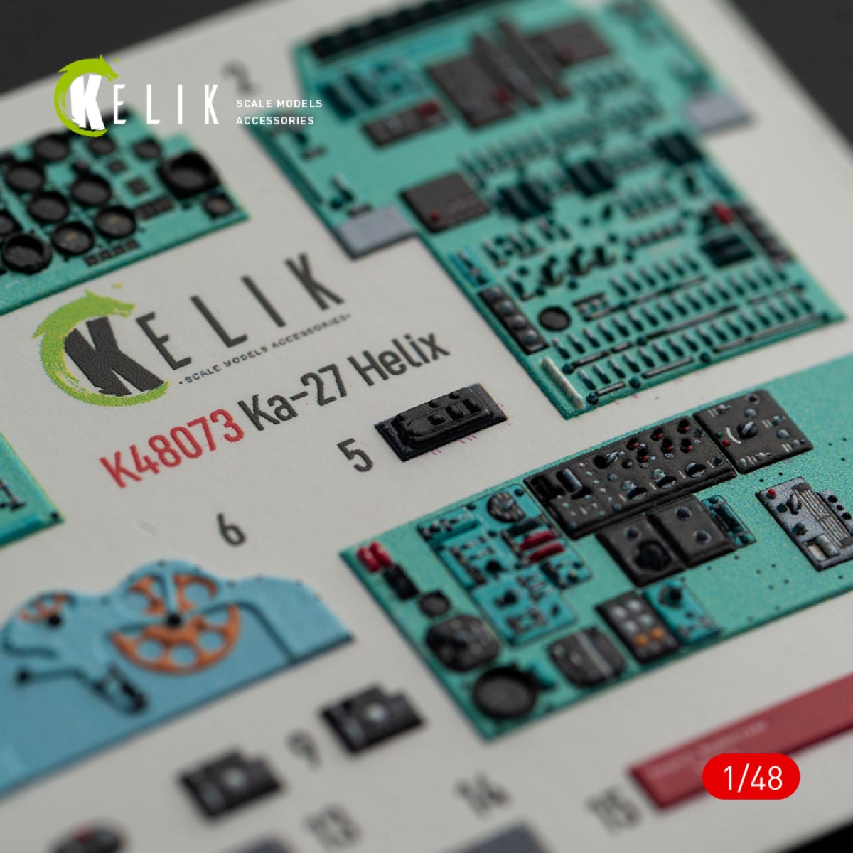 KELIK K48073 Ka-27 Helix interior 3D decals for HobbyBoss kit 1/48 – immagine 6