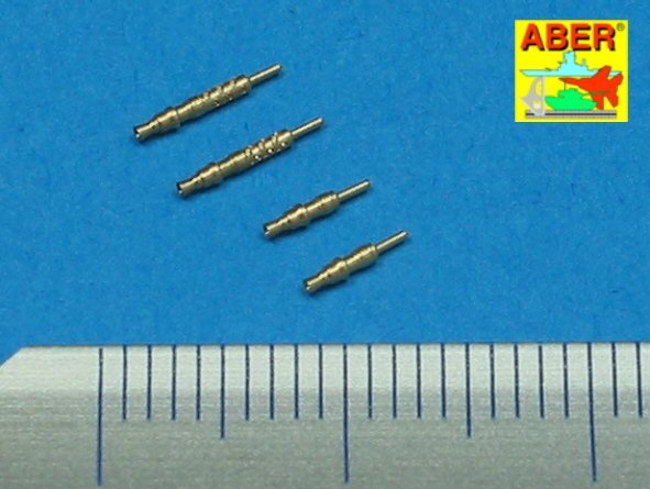 Aber A48 003 Set of 4 barrels tips for German 7,92 mm MG 17 aircraft machine guns 1/48 – zdjęcie 2
