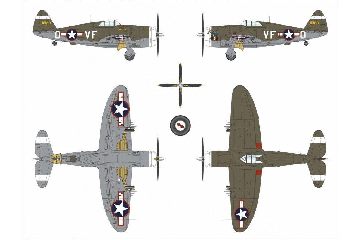 Dora Wings 48055 P-47C-2 Thunderbolt 1/48 – Bild 8