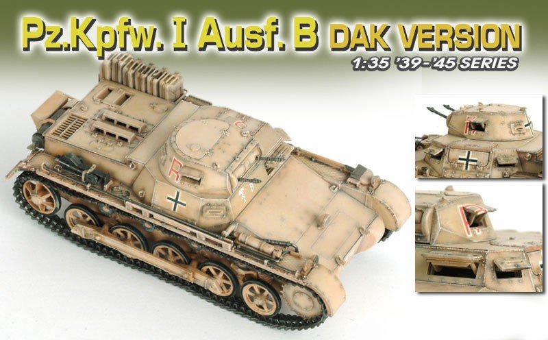 Dragon 6207 Pzkpfw. I Ausf. B, DAK Version 1/35 – immagine 3