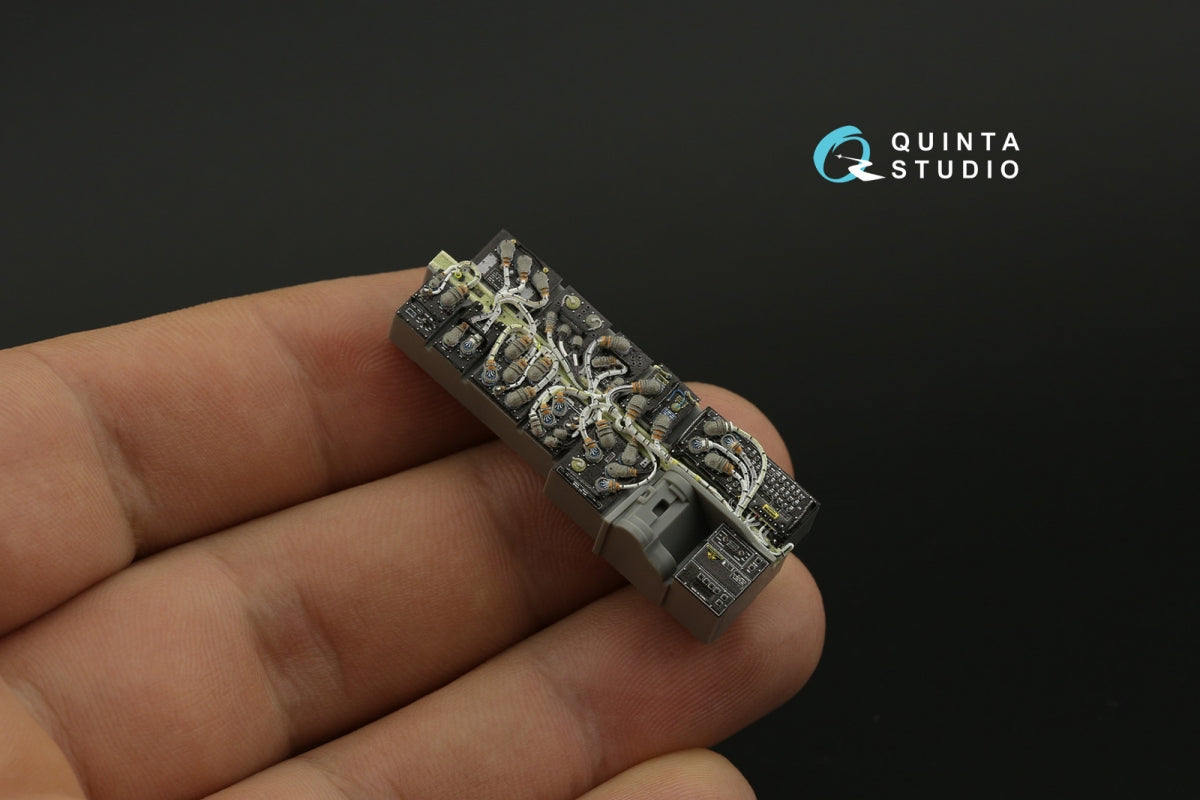 Quinta Studio QD35117 AH-64D Extended forward avionics bays 3D-Printed &amp;amp; coloured Interior on decal paper (Meng) 1/35 – imagen 11