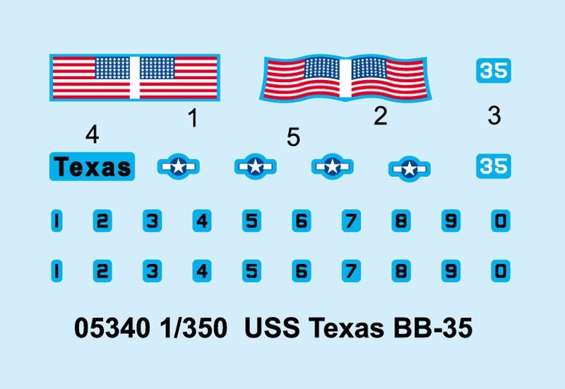 Trumpeter 05340 USS Texas BB-35 – image 4