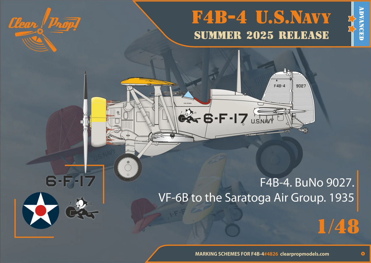 Clear Prop! CP4826 Boeing F4B-4 in US Navy Service 1/48 – immagine 4