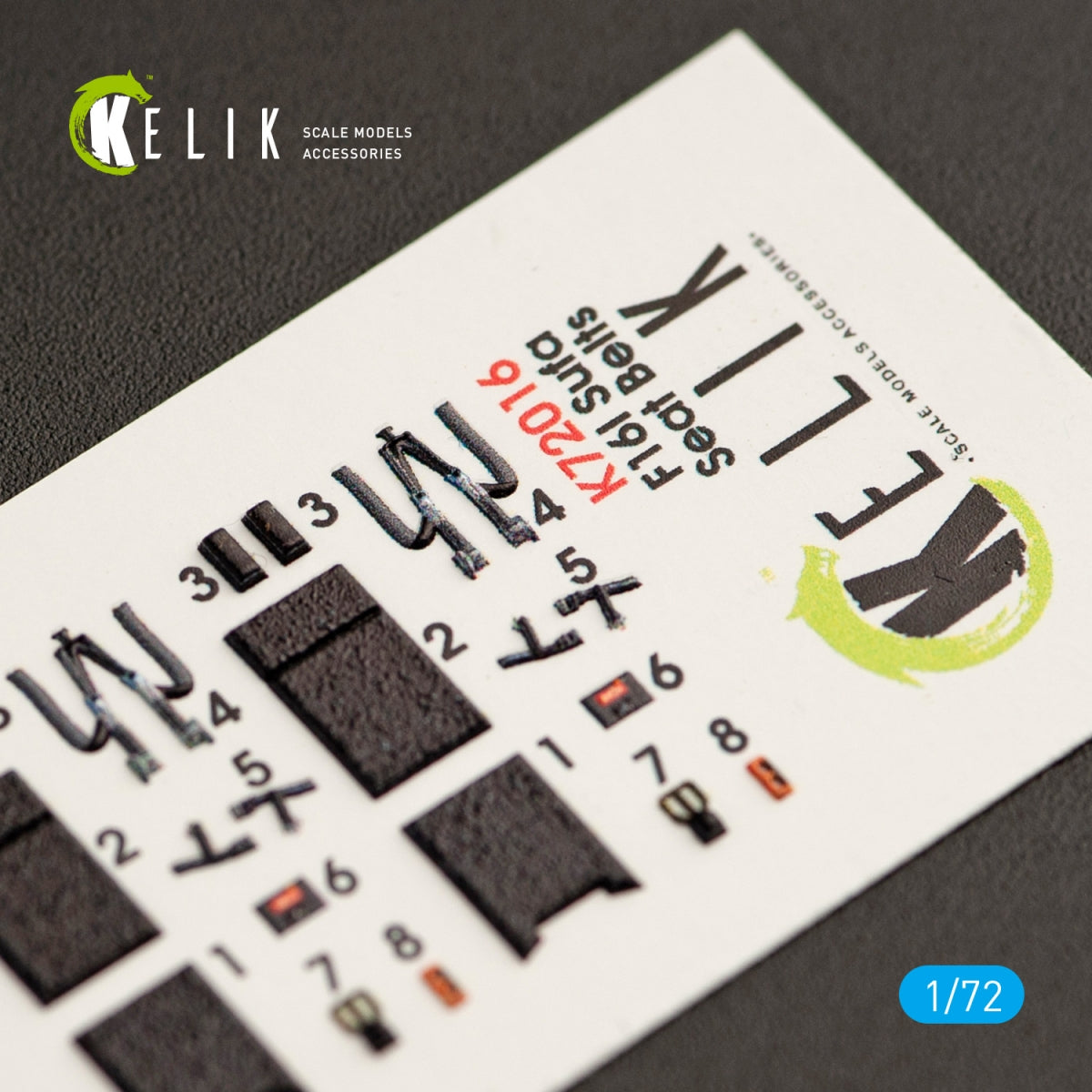 KELIK K72016 F-16I &amp;quot;SUFA&amp;quot; INTERIOR 3D DECALS FOR KINETIC KIT 1/72 – immagine 2