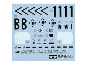 Tamiya 32601 British Main Battle Tank Challenger 2 (Desertised) 1/48 – imagen 10