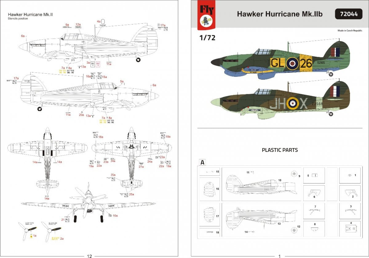 Fly 72044 Hawker Hurricane Mk.IIb 1/72 – immagine 3